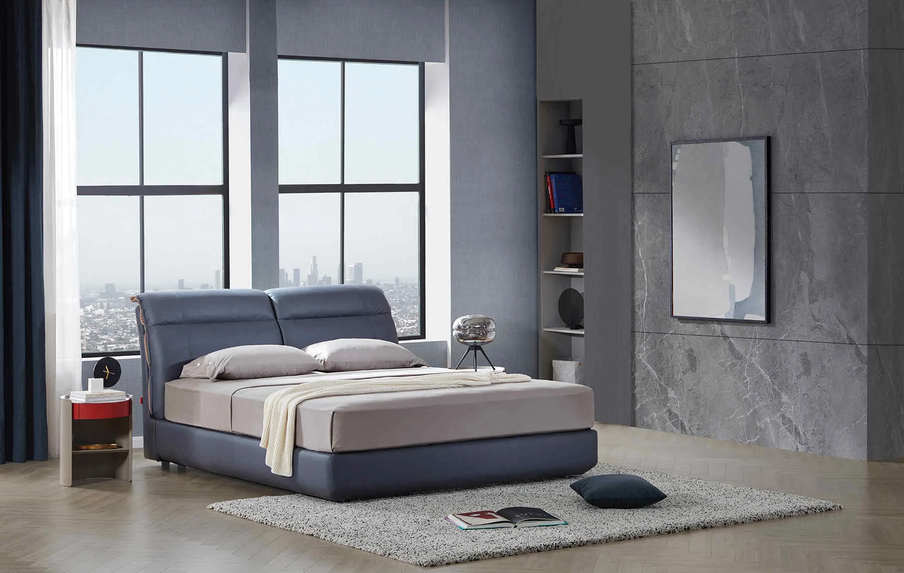 顾家家居获得外观设计专利授权：“床架（B1073PQ3）”