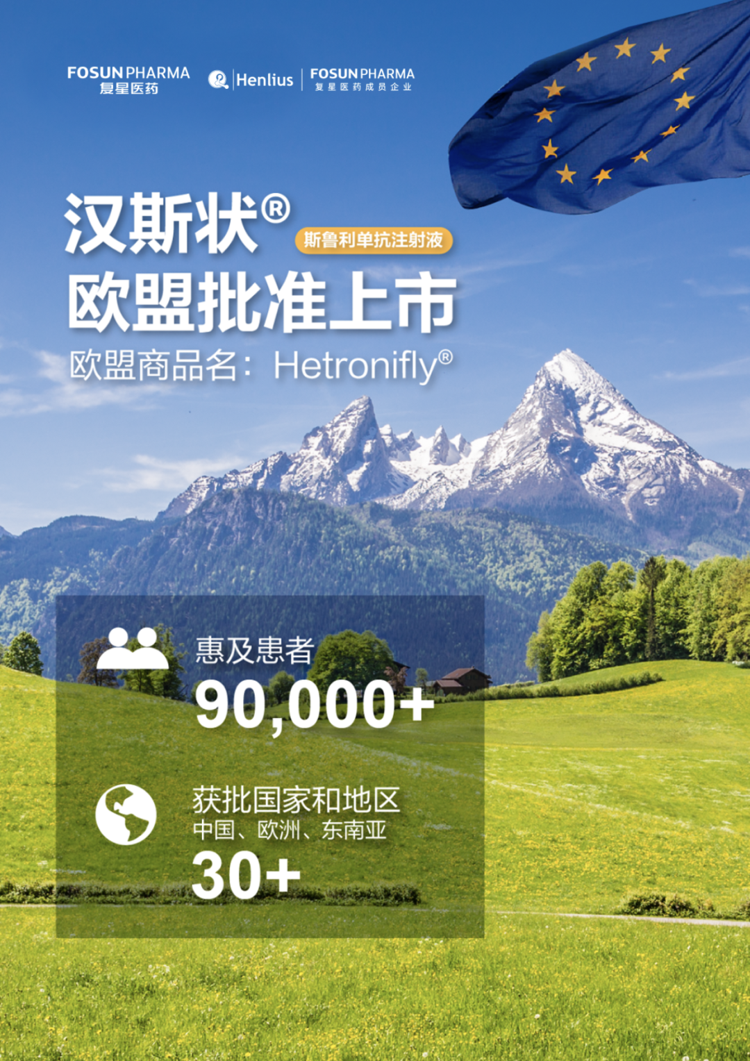复宏汉霖与Organon共同宣布地舒单抗BILDYOS和BILPREVDA获欧盟批准上市