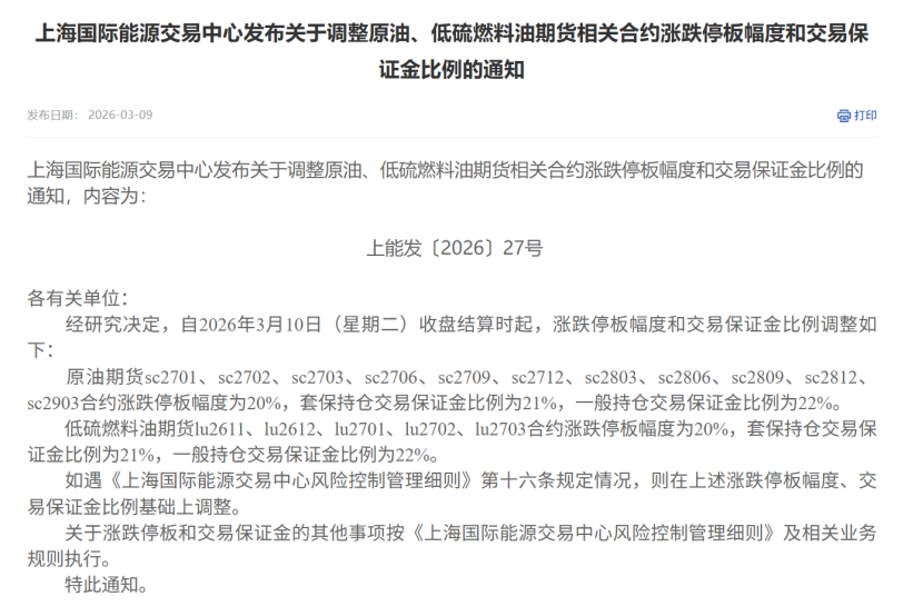 广期所:明日结算时起铂、钯期货合约涨跌停板幅度调整为16% 交易保证金标准调整为18%