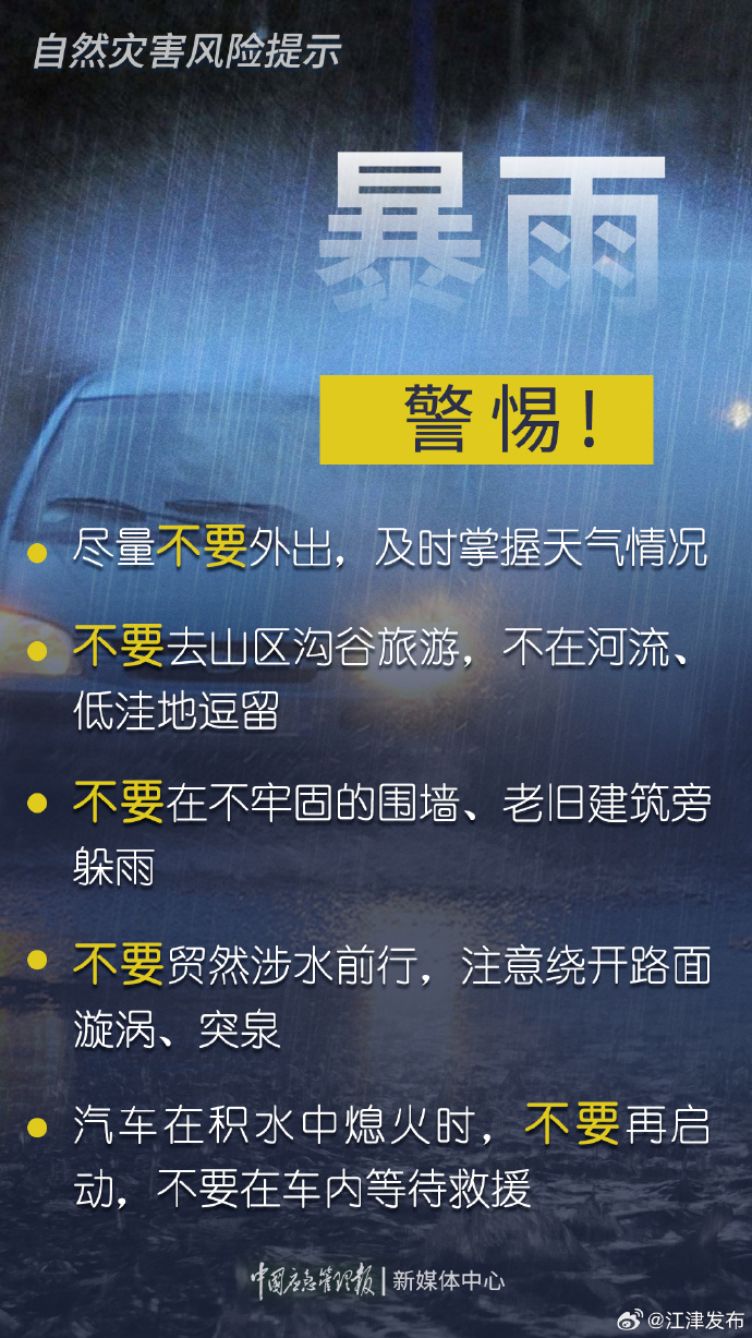 暴雨黄色预警：浙江福建等5省部分地区有大暴雨